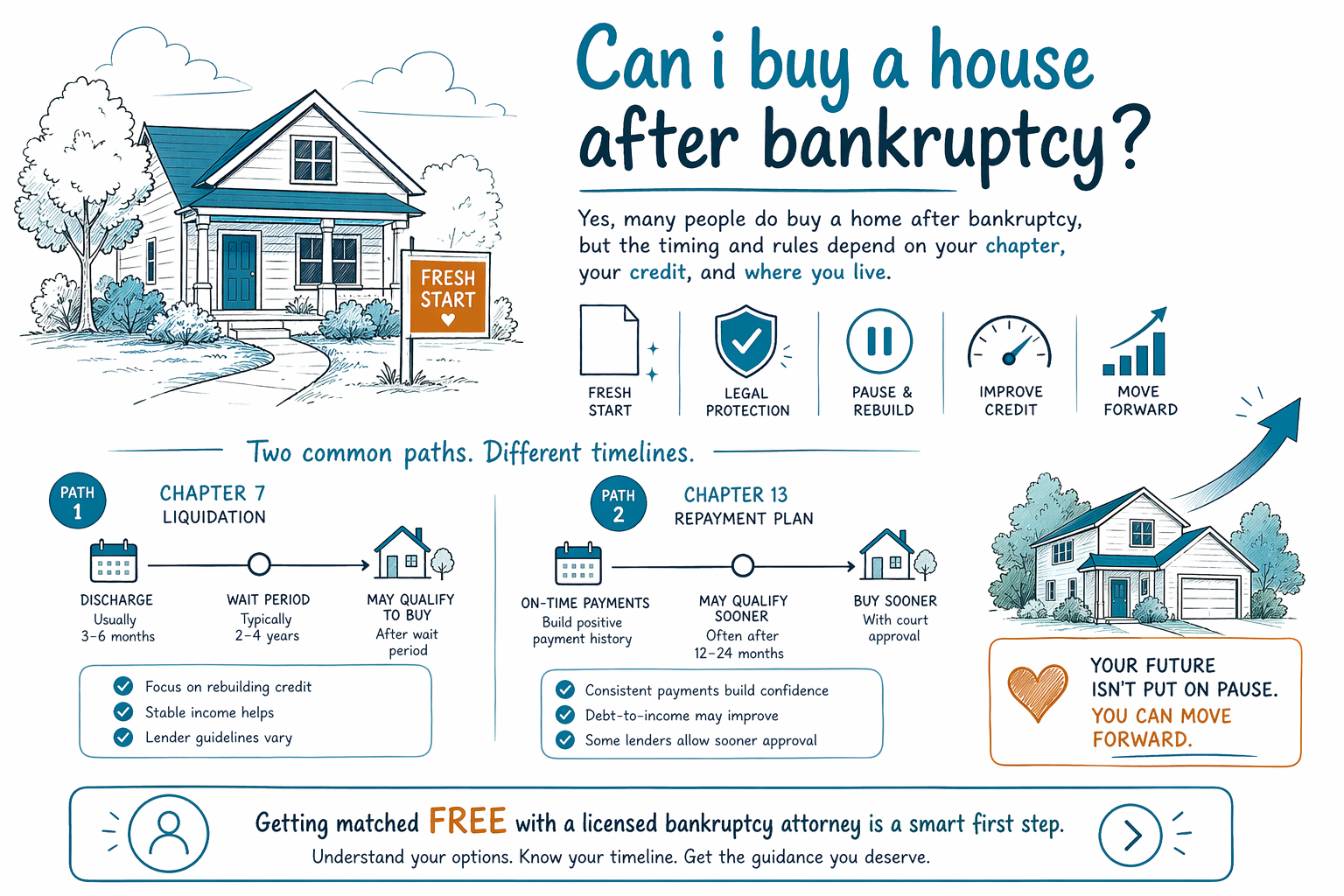 ¿Puedo comprar una casa después de una bancarrota?