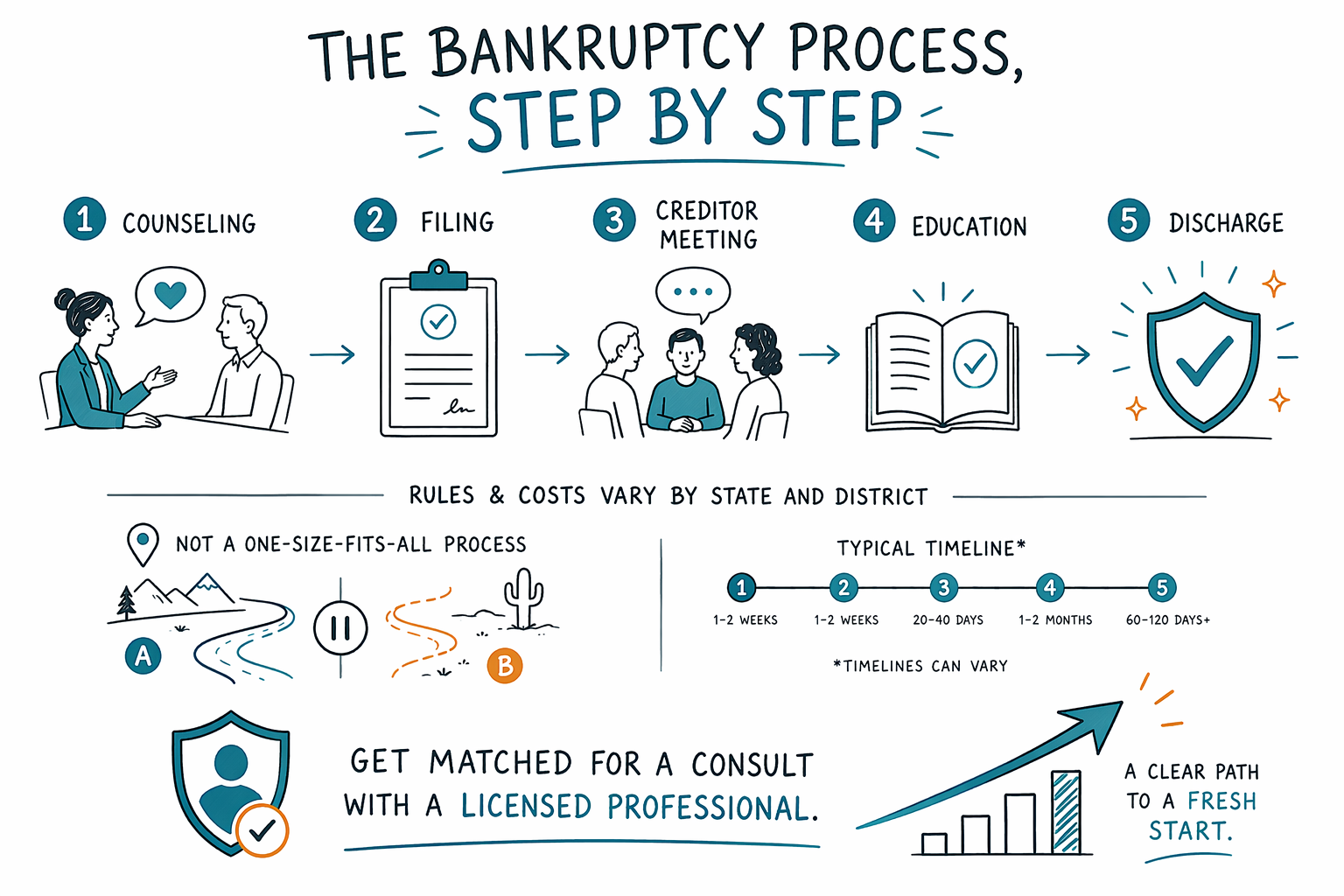 The Bankruptcy Process, Step by Step