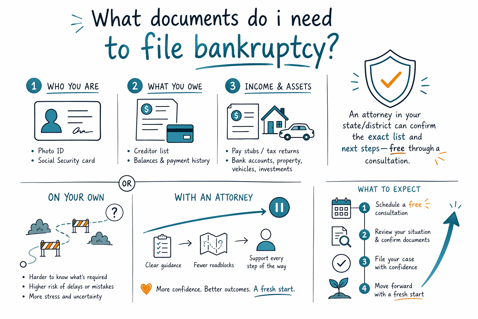 What documents do i need to file bankruptcy?