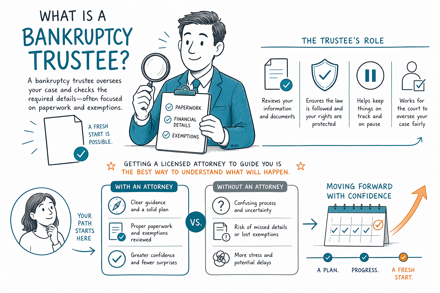 What is a bankruptcy trustee?