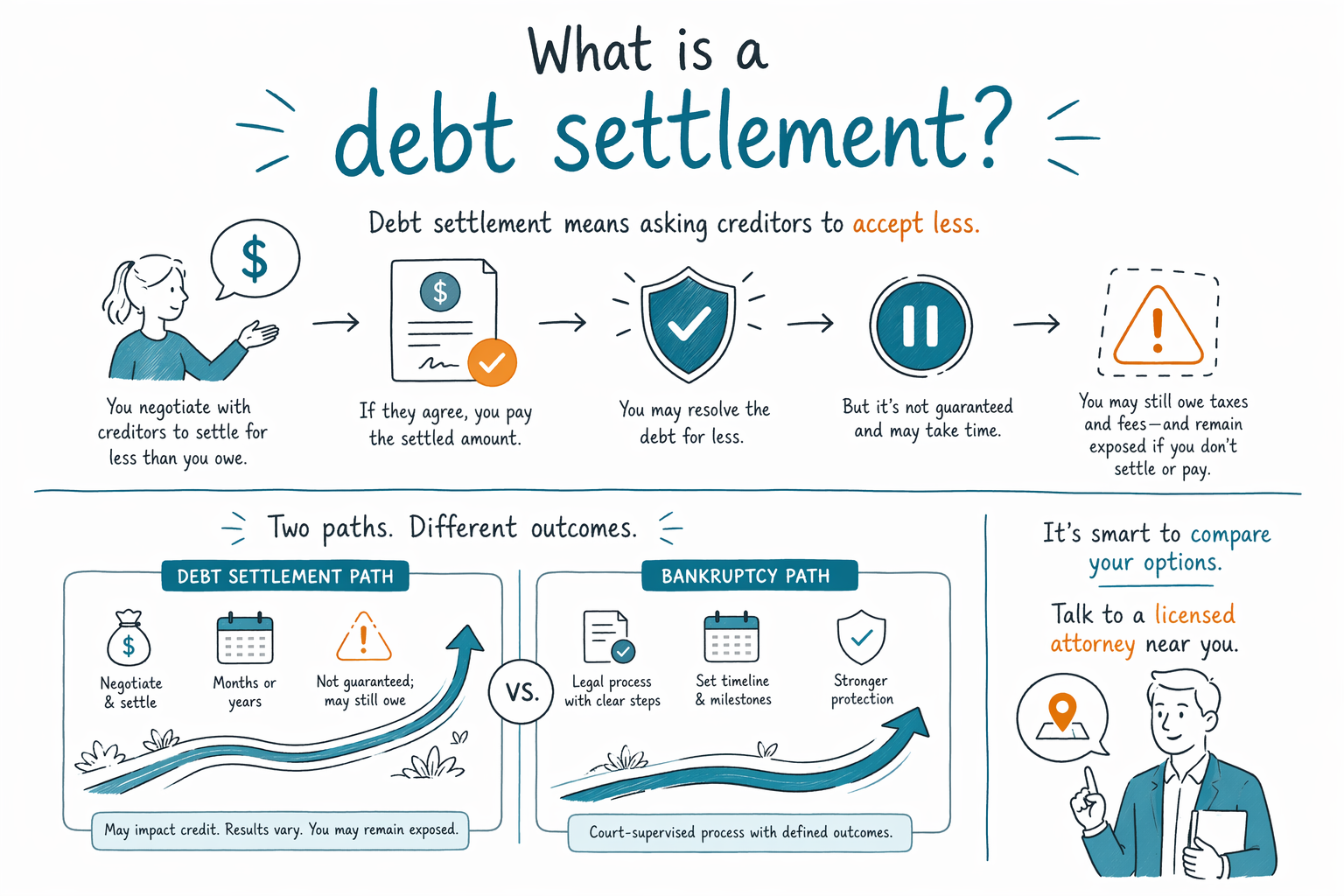 Kisa yon règleman dèt (debt settlement) ye?