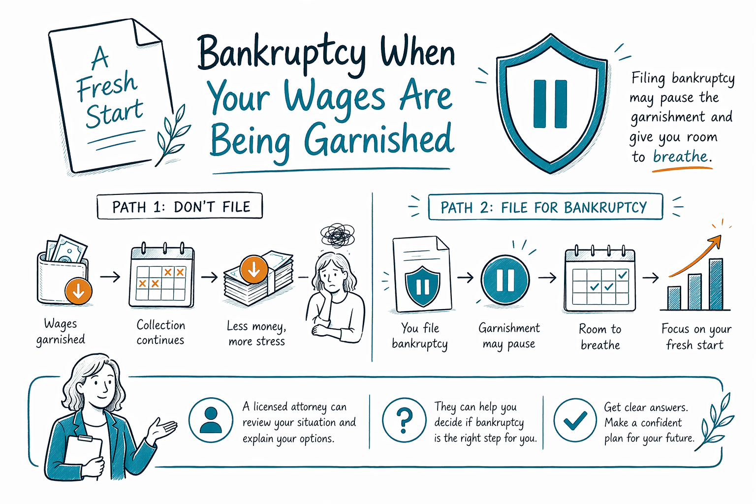 Bankruptcy When Your Wages Are Being Garnished