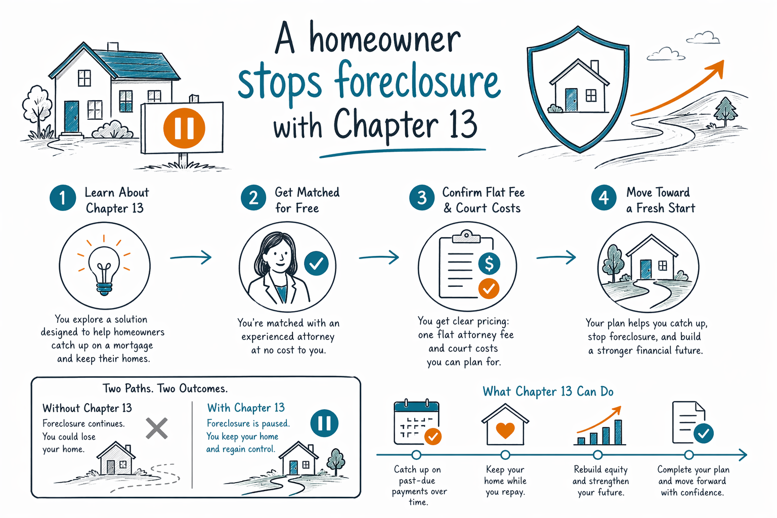 A homeowner stops foreclosure with Chapter 13